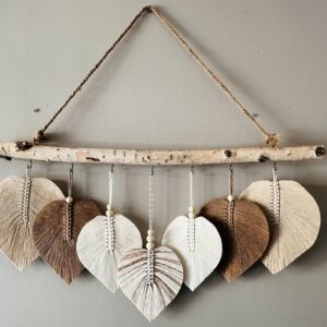 Suspension murale “Plumes Naturelles”